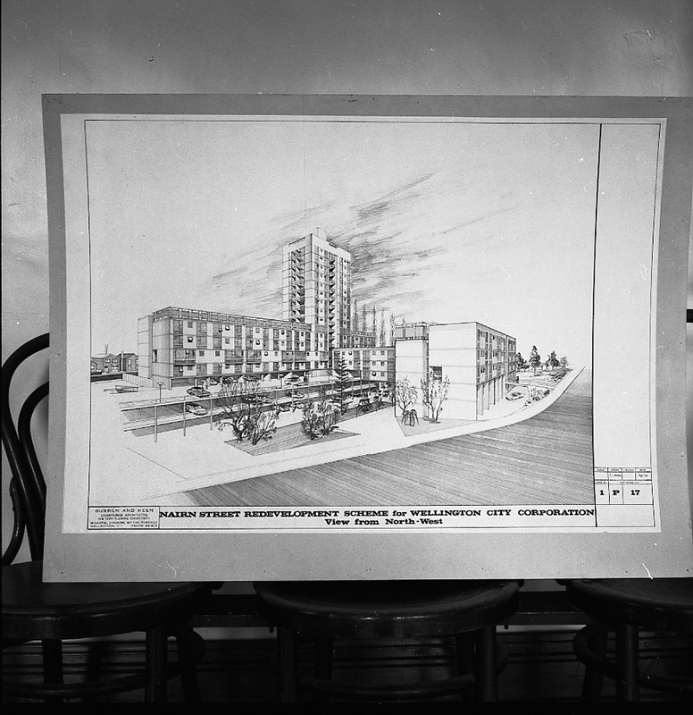 b. Copies of plans of Mansfield Street Flats, Harrison Street Flats, Nairn Street Flats development