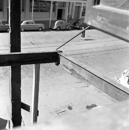 d. Views of structural supports of veranda, appear to be damaged