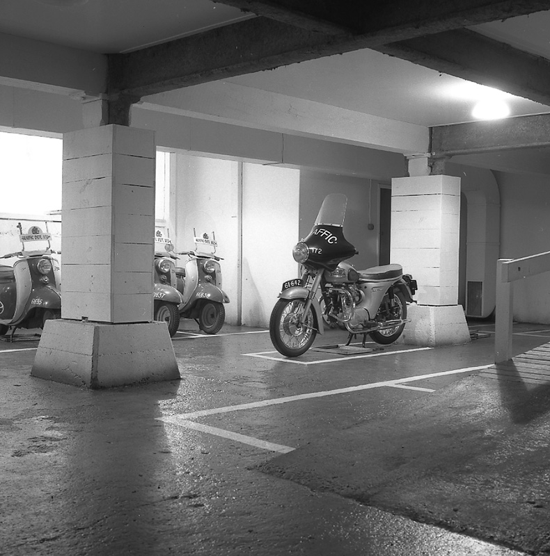 d. Motorcycles, Traffic house