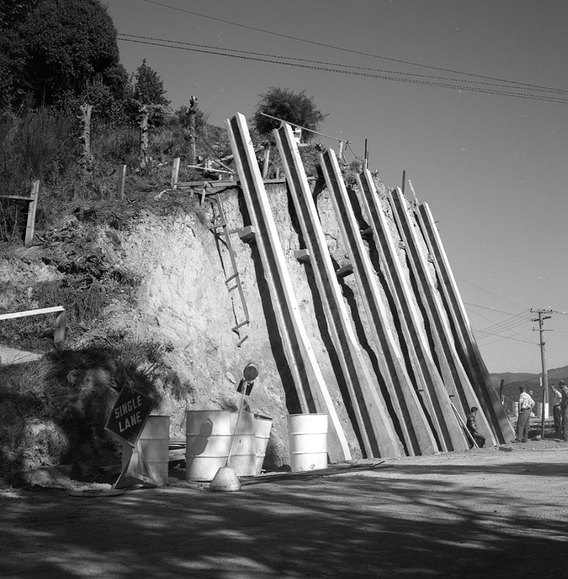 b. Retaining Wall, Mairangi Road