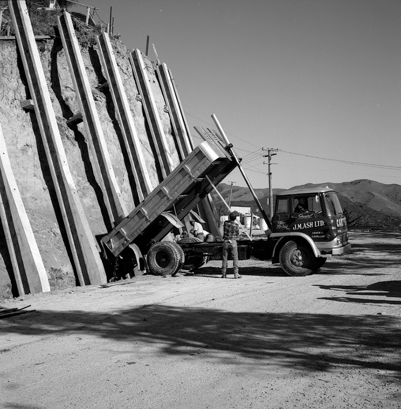 d. Retaining Wall, Mairangi Road