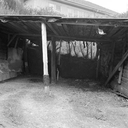 b. Damage to board walk around inside of baths