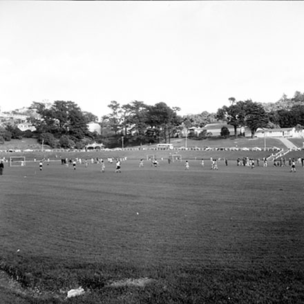 a. Women's hockey game in progress