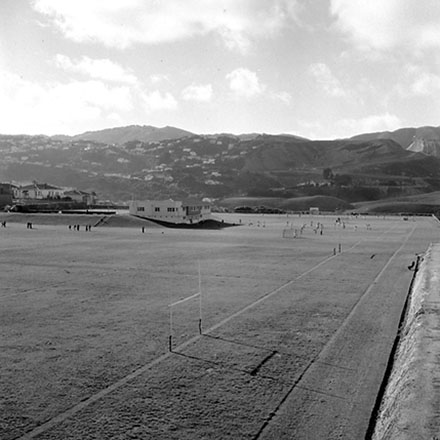 b. Women's hockey game in progress