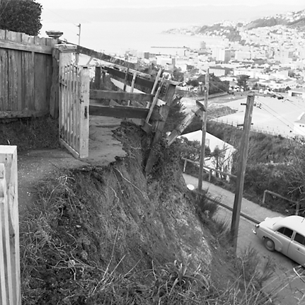 a. A slip has blocked the pedestrian access to 59 Fairlie Terrace