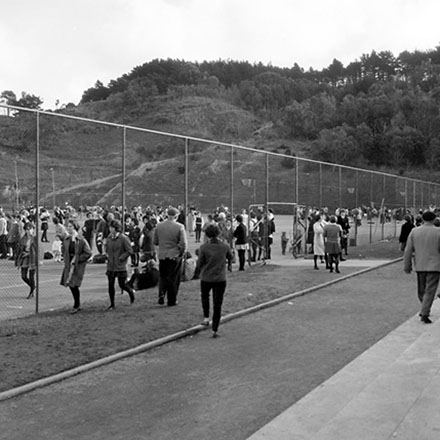 g. Netball Courts, games in progress