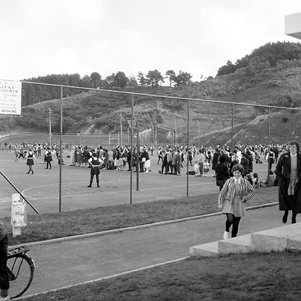 h. Netball Courts, games in progress