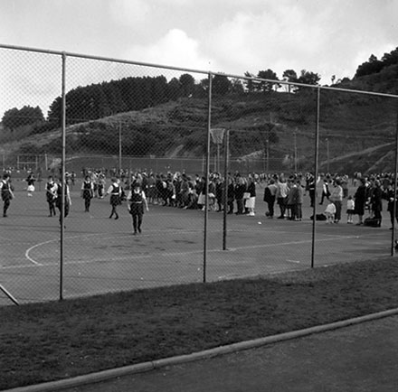 j. Netball Courts, games in progress