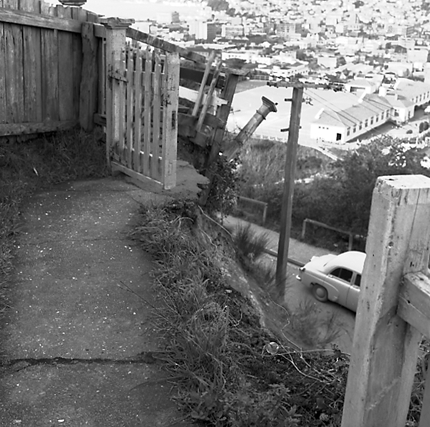 d. A slip has blocked the pedestrian access to 59 Fairlie Terrace