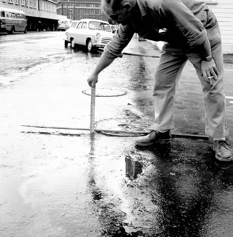 a. Stout St, Manhole Cover, Alleged Accident