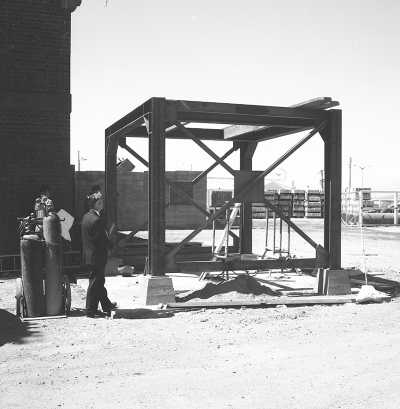a. New concrete mixer, corporation yard