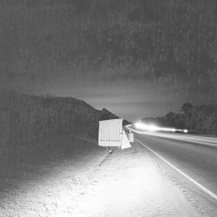 c. 7.30pm Motor vehicles travelling along the motorway