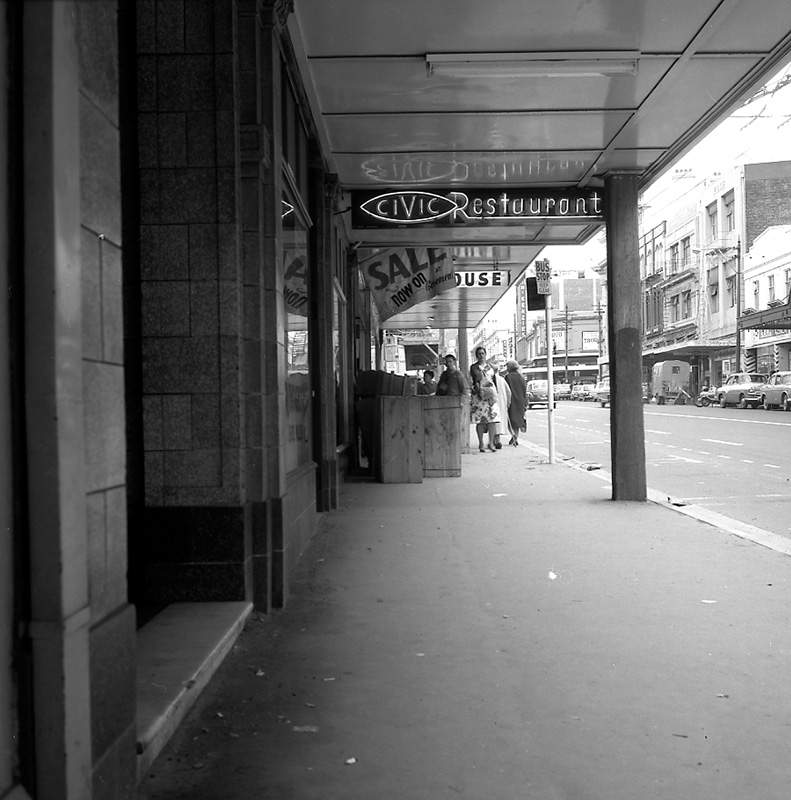 a. Cases on footpath, Lower Cuba St