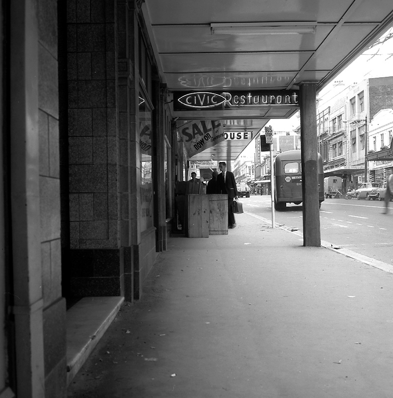 b. Cases on footpath, Lower Cuba St