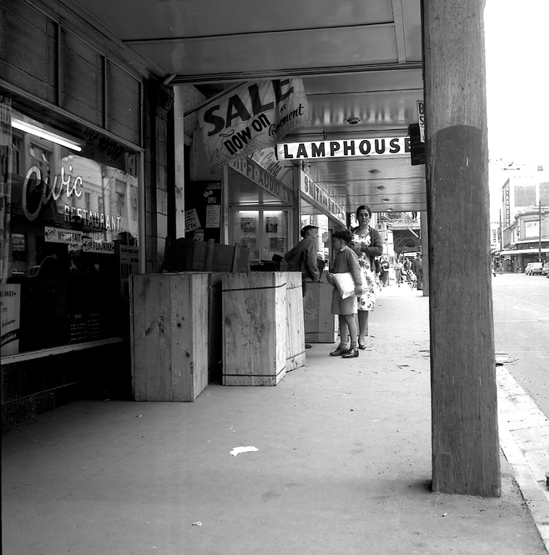 c. Cases on footpath, Lower Cuba St