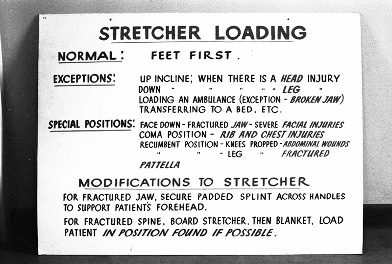 m. Civil Defence, Copies Instruction Signs