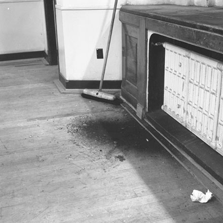 f. Concert Chamber, damage by Unity Theatre