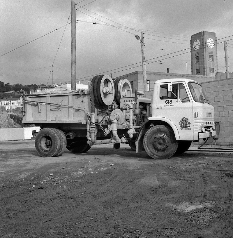 b. Elgin Sump Educator, Air compressor and breaker