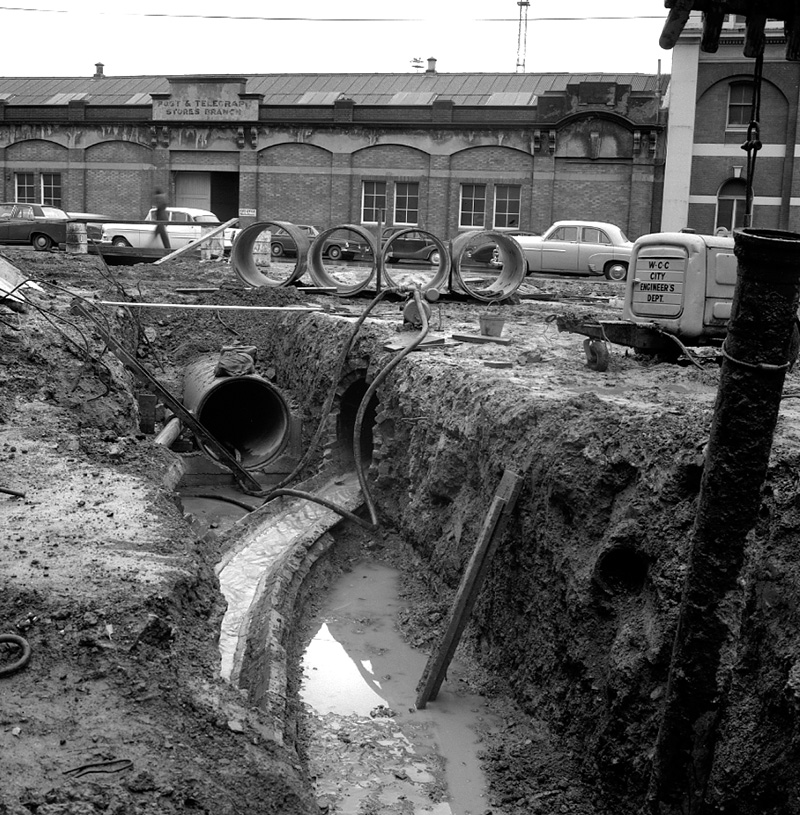 f. Hobson Street Drainage, Thorndon Quay