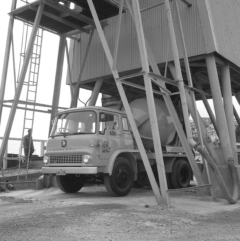 a. Agitator truck at Corp yard &amp; Tully St job