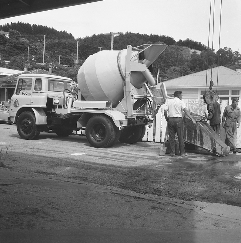 b. Agitator truck at Corp yard &amp; Tully St job
