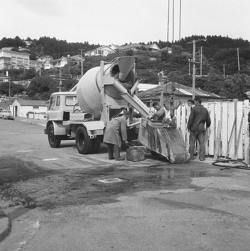 d. Agitator truck at Corp yard &amp; Tully St job