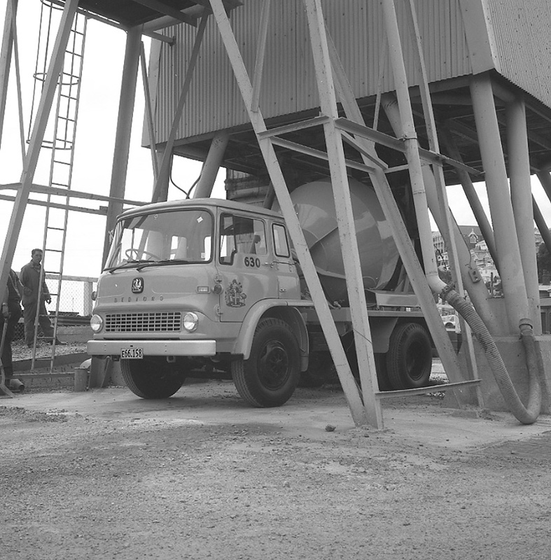 f. Agitator truck at Corp yard &amp; Tully St job