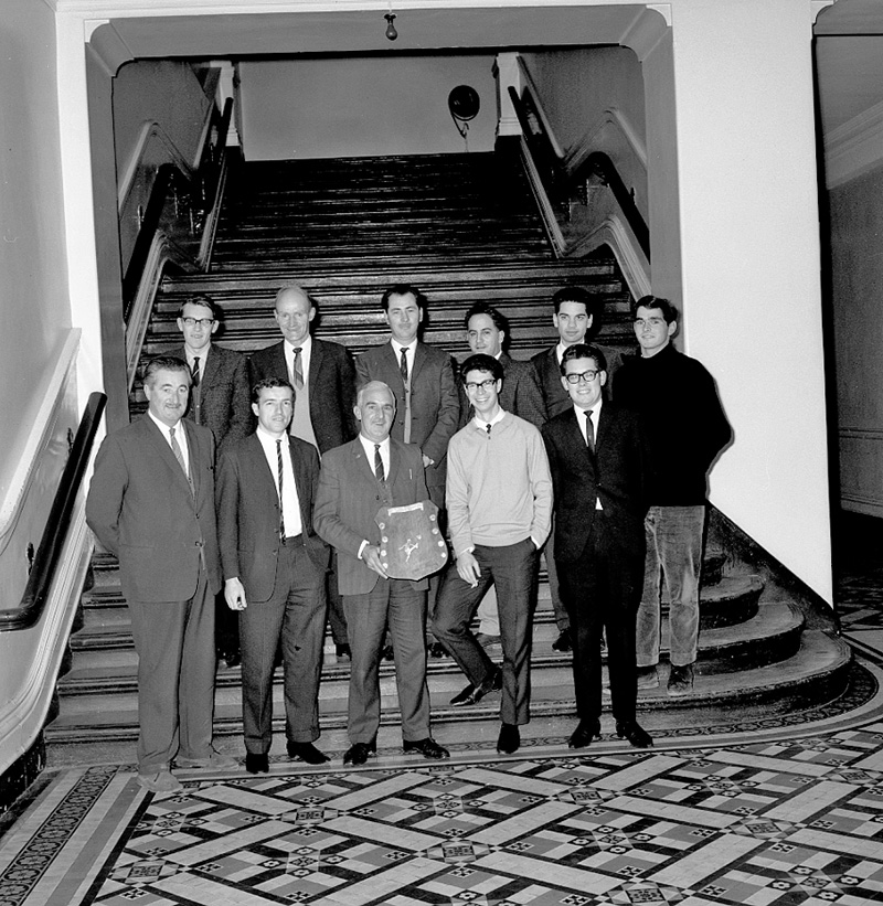 d. Soccer team with shield