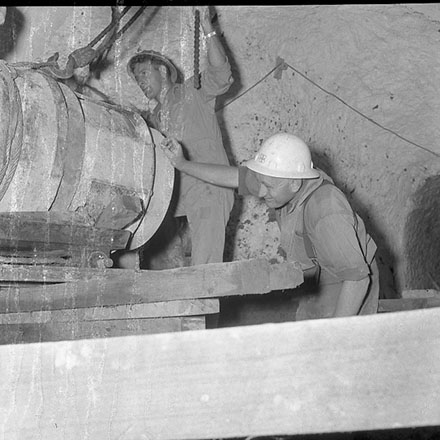 h. Wainui dam pipelines in tunnel.