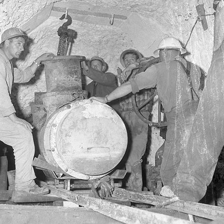 j. Wainui dam pipelines in tunnel.