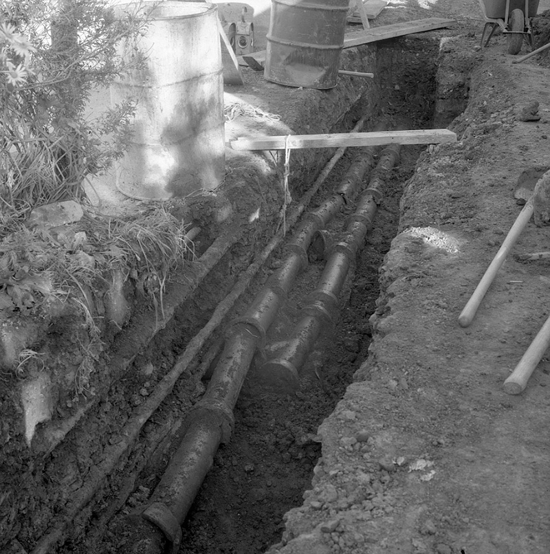 b. Angus Avenue, drains