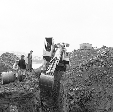 c. Workmen installing / repairing underground machinery