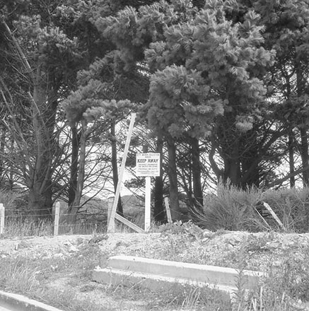 c. Water Catchment Keep Out notice, Campbell Street, Karori