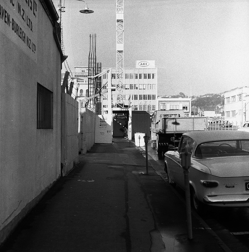 ac. Buildings being erected