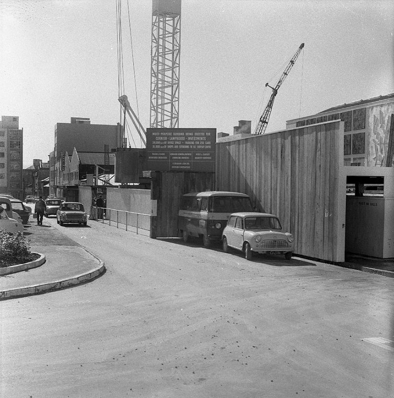 ae. Buildings being erected