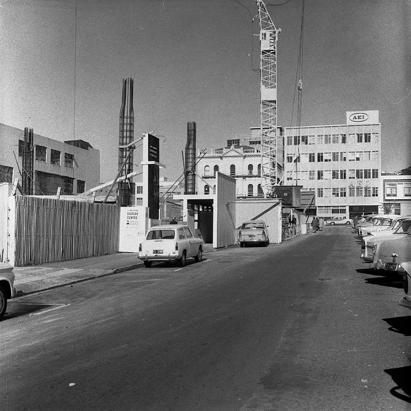 e. Buildings being erected