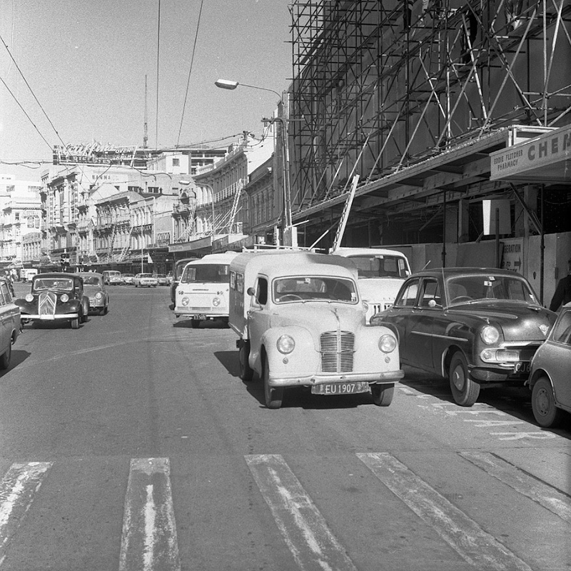 f. Buildings being erected