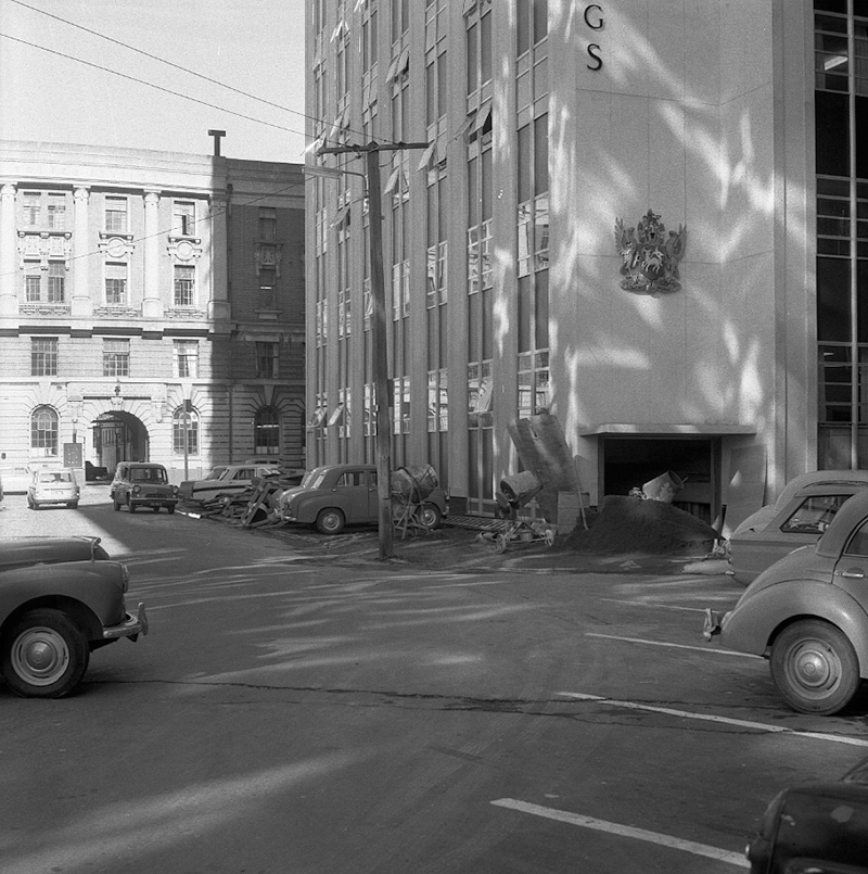 g. Buildings being erected