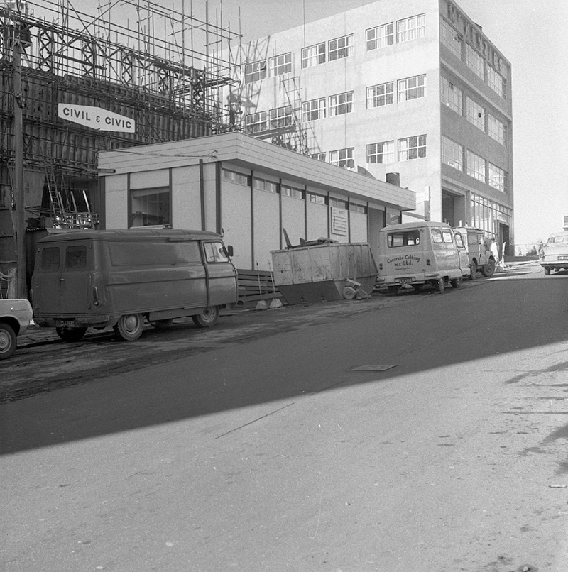 k. Buildings being erected