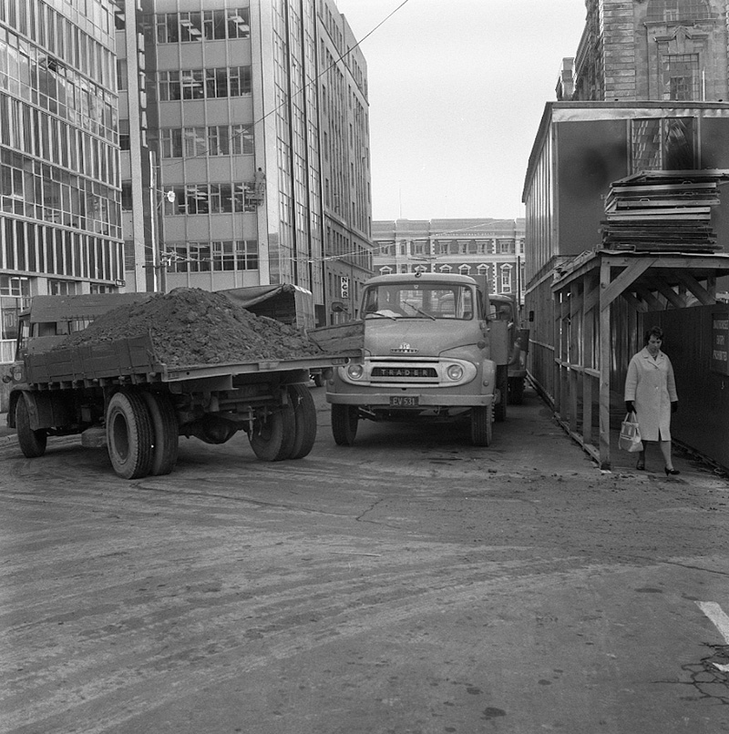 m. Buildings being erected