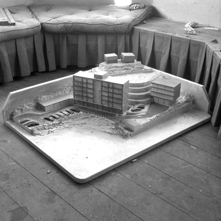 a. Model of building, unidentified location