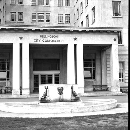 g. Fountain outside the Municipal Office Building