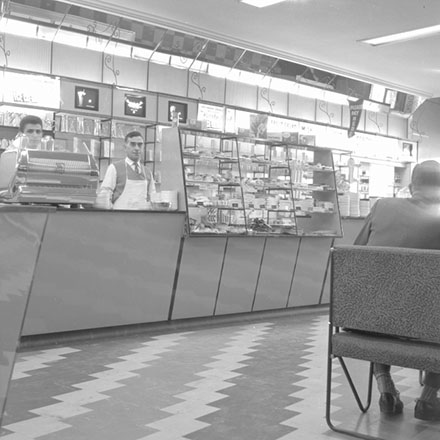 e. Various interiors, Public eating houses