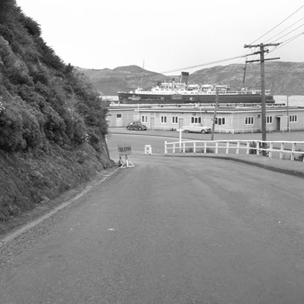 c. Ship, Hinemoa at Patent Slip