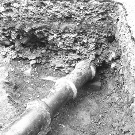 e. Drainage pipe in ground