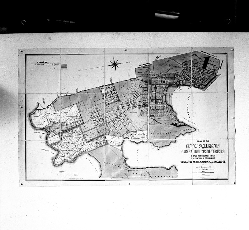 f. Copies, Turnbull Library maps of early Wellington