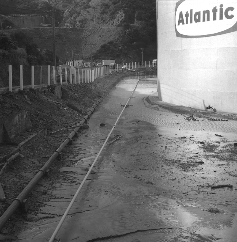 d. Storm damage, Ngaio Gorge Rd, Atlantic Oil Co