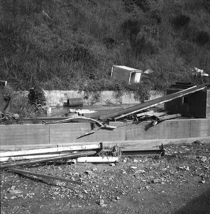 e. Storm damage, Ngaio Gorge Rd, Atlantic Oil Co