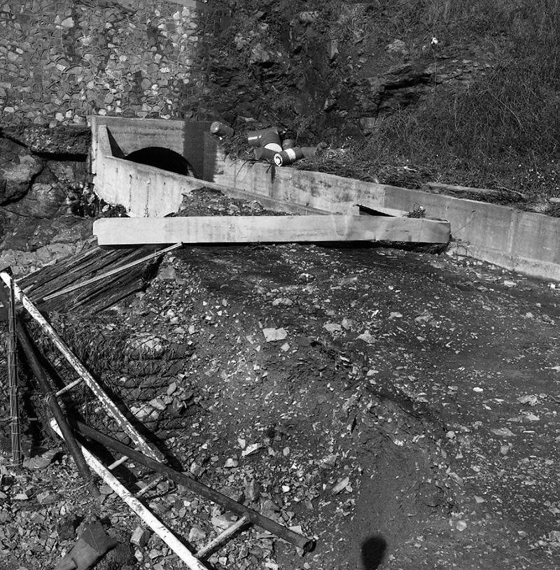 h. Storm damage, Ngaio Gorge Rd, Atlantic Oil Co