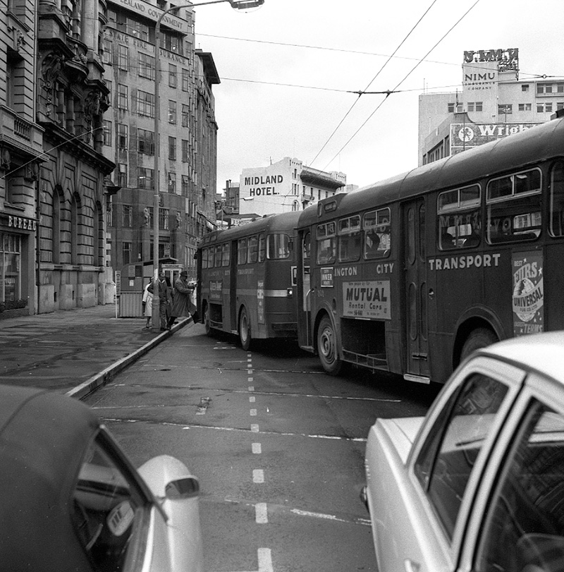 j. Bus parking